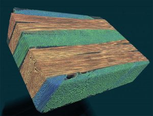 CFRP scanned with micro-CT